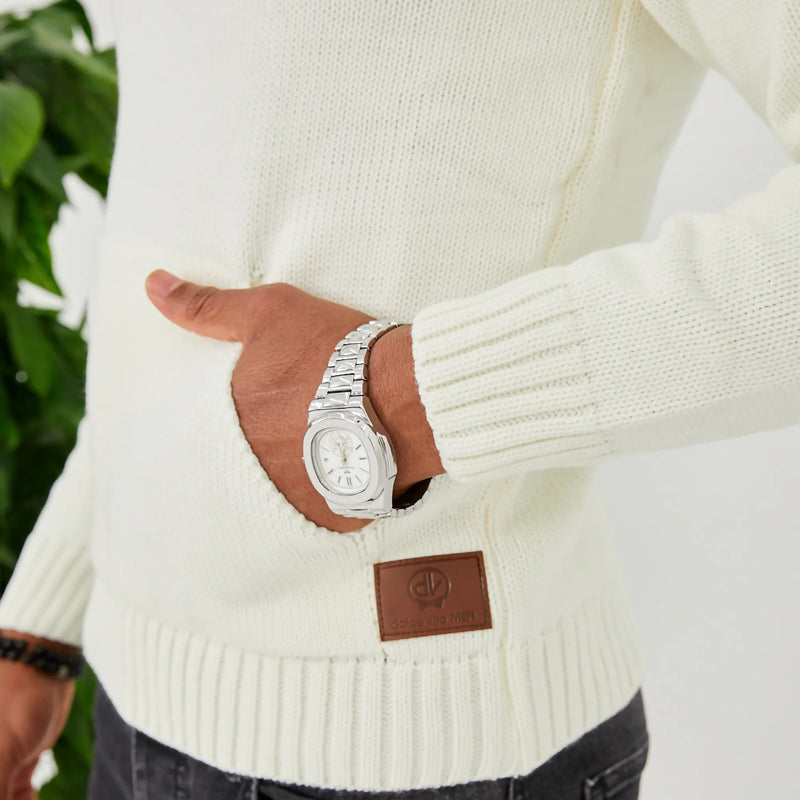 Men's Knitted Hoodie Sweatshirt