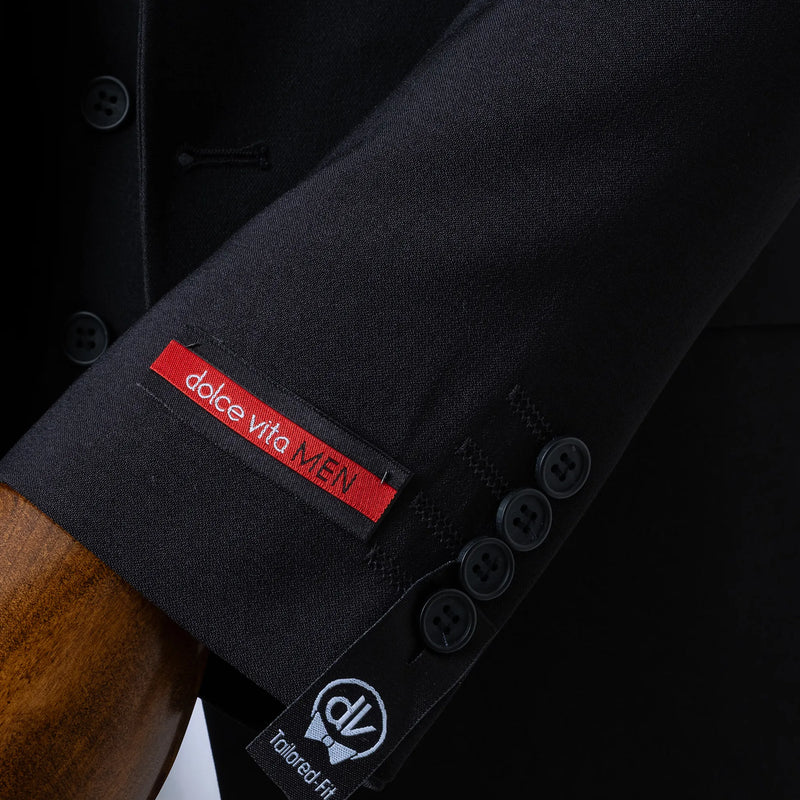 Calvin | Black 3-Piece Tailored-Fit Suit