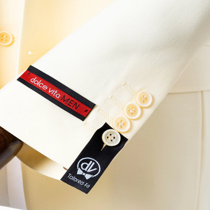 Calvin | Cream 3-Piece Tailored-Fit Suit