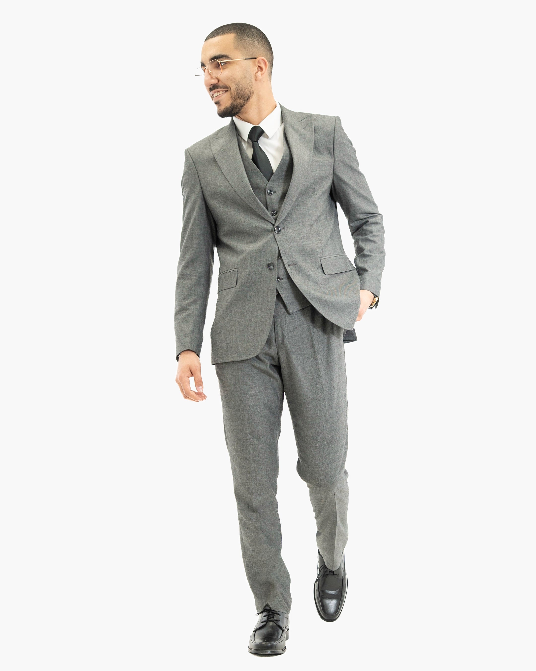 Hugo | Gray 3-Piece Tailored-Fit Suit