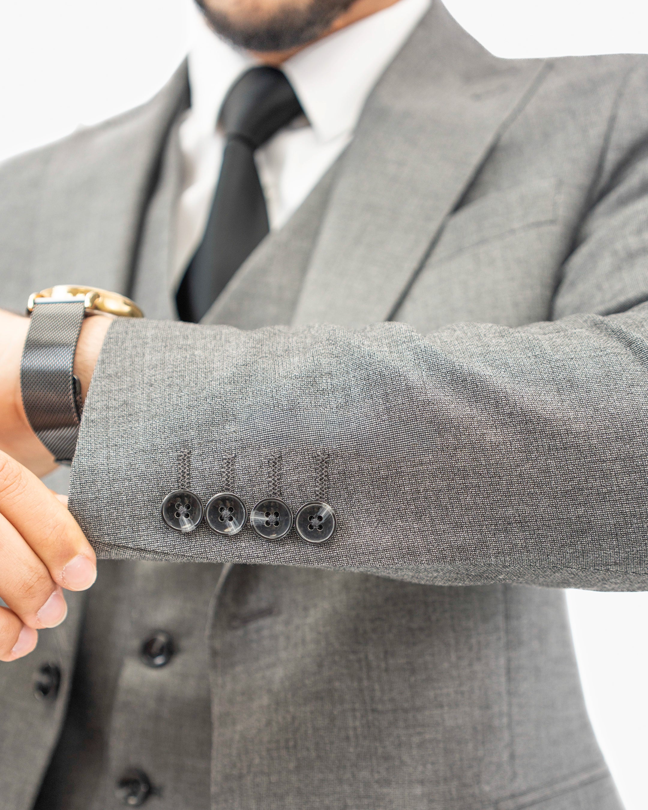 Hugo | Gray 3-Piece Tailored-Fit Suit