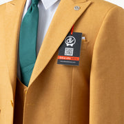 Calvin | Mustard 3-Piece Tailored-Fit Suit