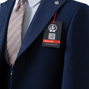 Calvin | Navy Blue 3-Piece Tailored-Fit Suit