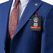 Calvin | Royal Blue 3-Piece Tailored-Fit Suit
