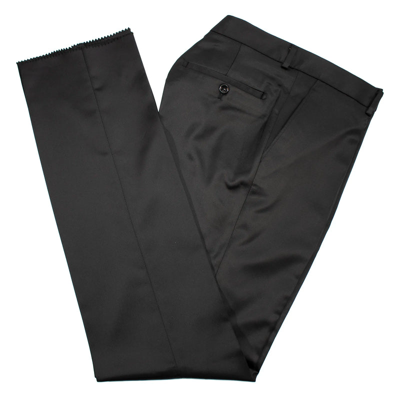 Navy Patterned 2-Piece Slim-Fit Tuxedo with Mandarin Collar