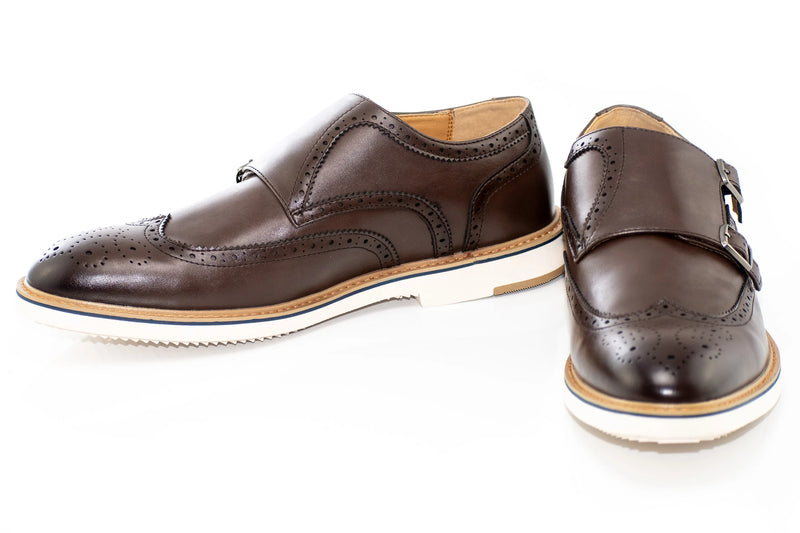 Causual Brogue Monk Strap