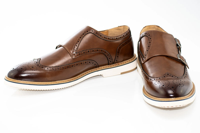Causual Brogue Monk Strap