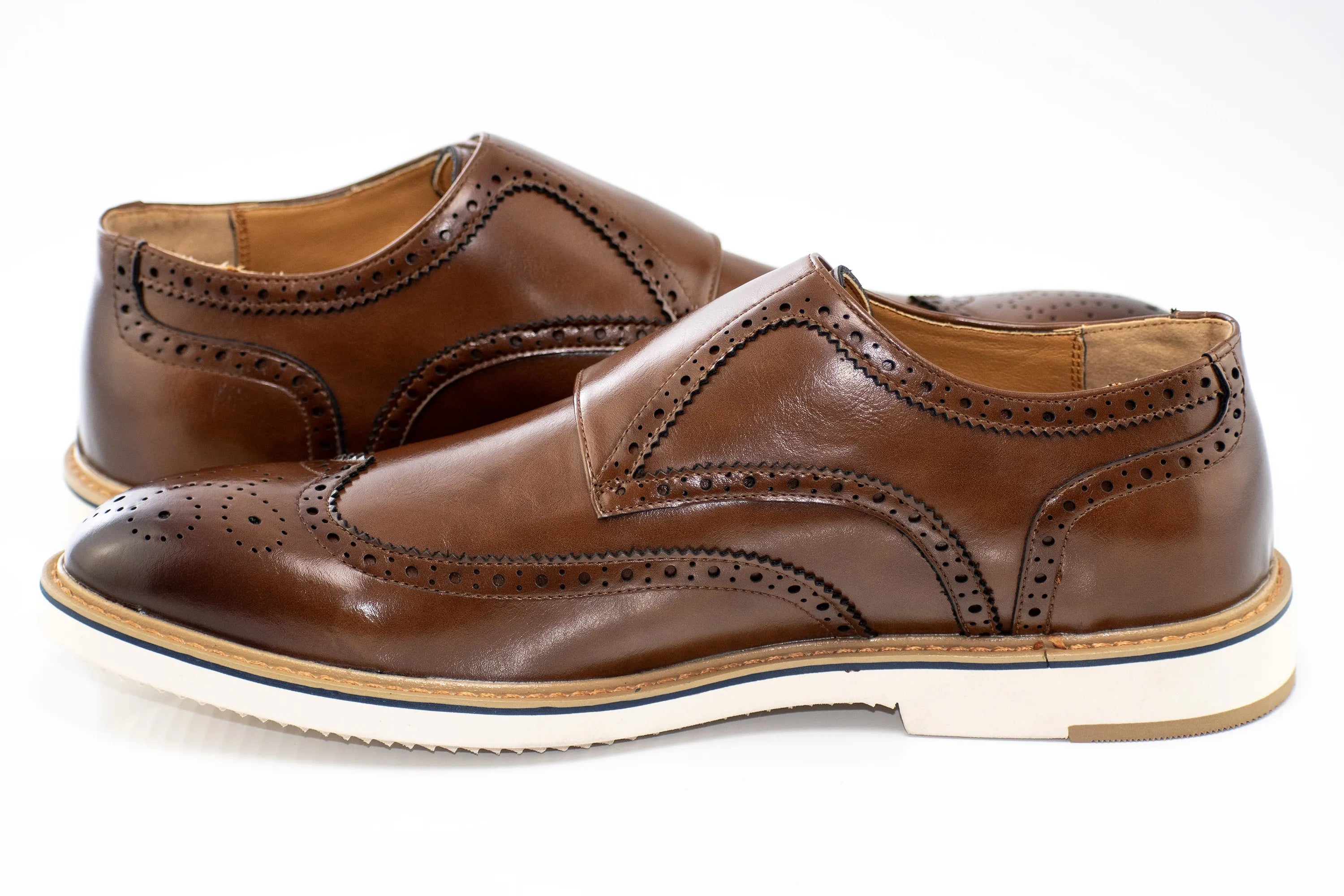 Causual Brogue Monk Strap