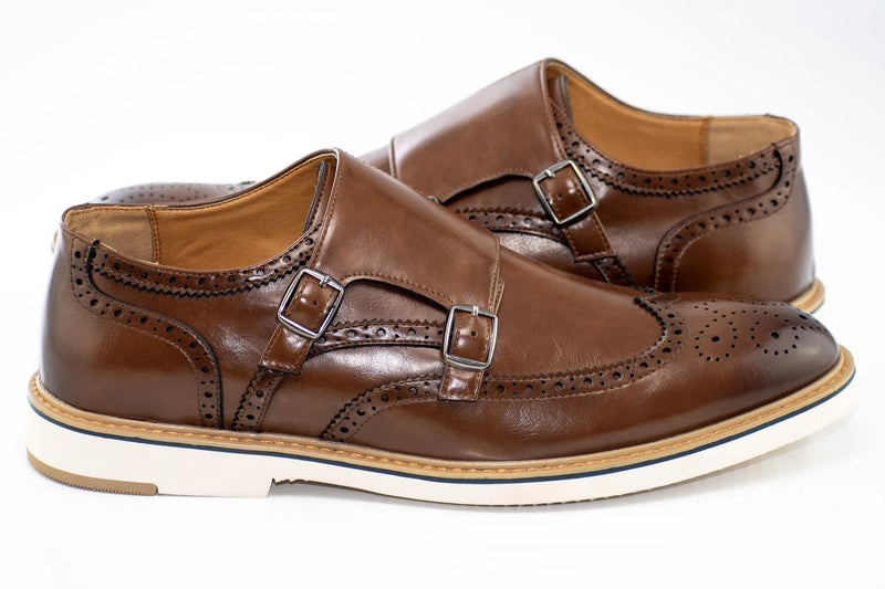 Causual Brogue Monk Strap