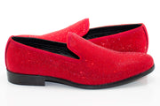 Men's Red Rhinestone Dress Loafer