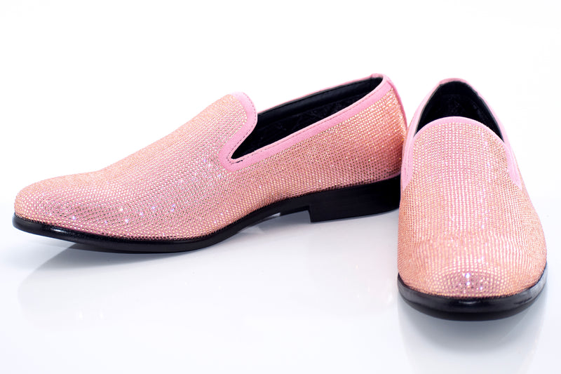 Pink Rhinestone Dress Loafer