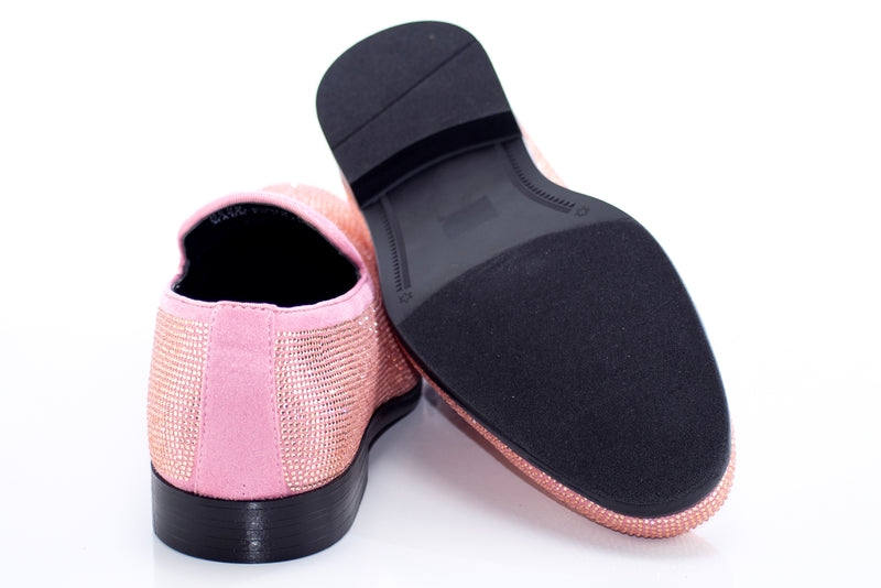 Pink Rhinestone Dress Loafer