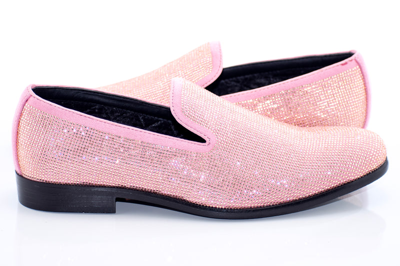 Pink Rhinestone Dress Loafer
