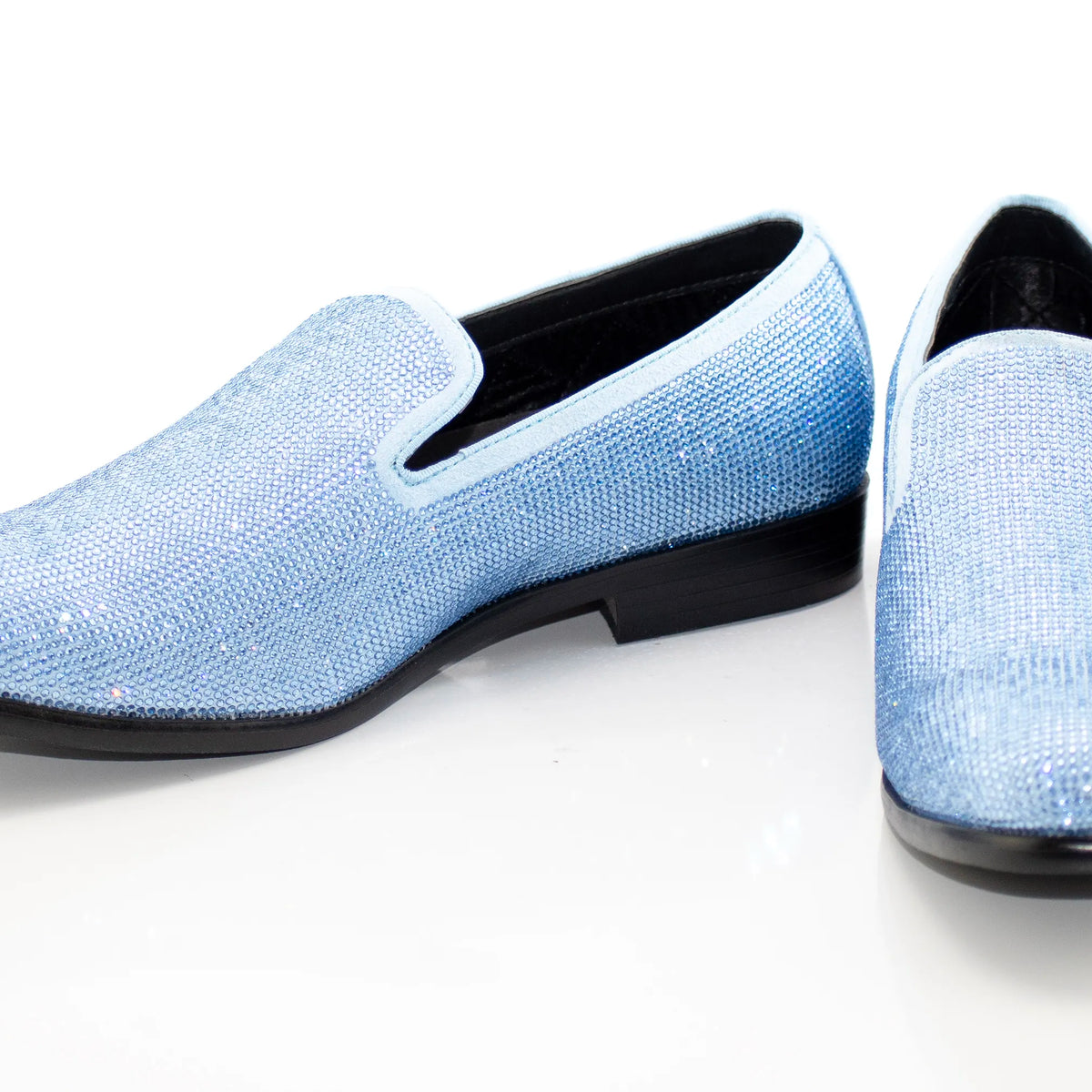 sky blue dress shoes for men Rhinestone Loafer SCX003639_B These patent leather derby VICTORIA BECKHAM Asymmetric draped Size:8XL