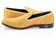 Men's Gold Rhinestone Dress Loafer