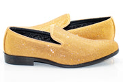 Men's Gold Rhinestone Dress Loafer