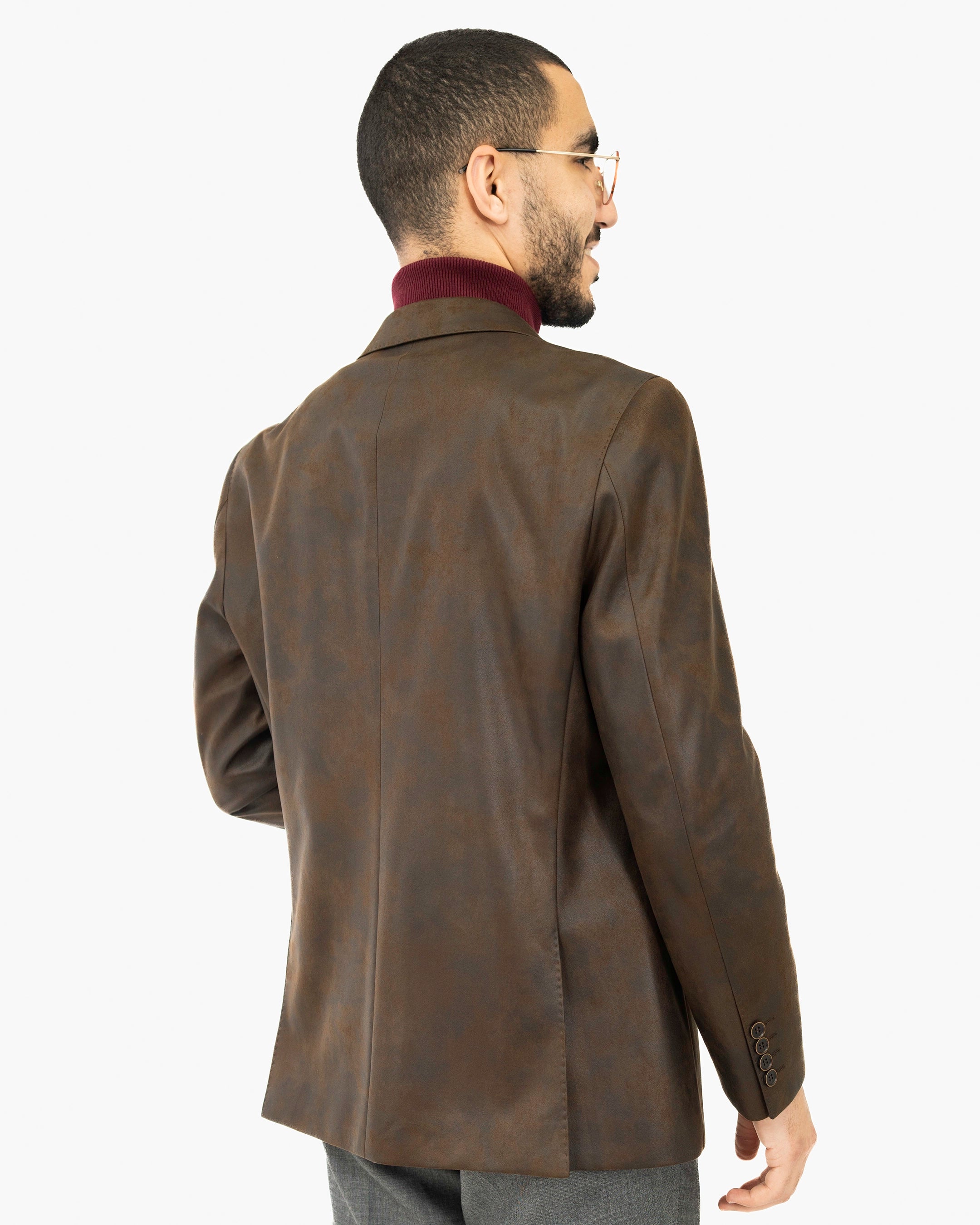 Suede Modern-Fit Sport Jacket