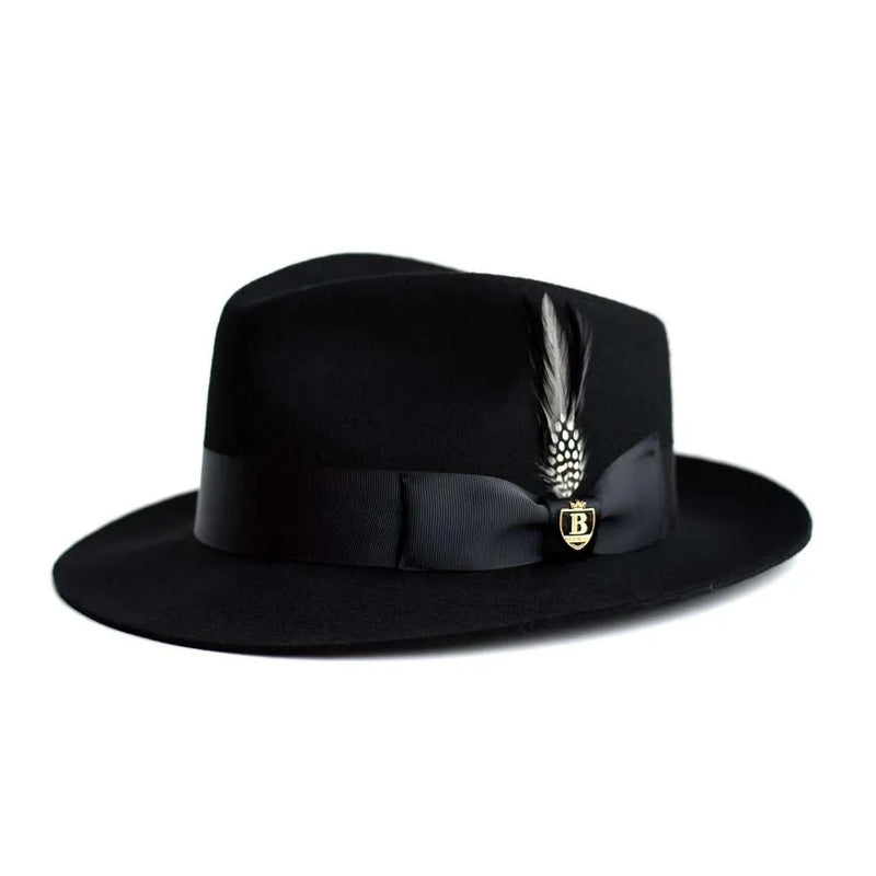 Wool Raw Edge Brim Fedora