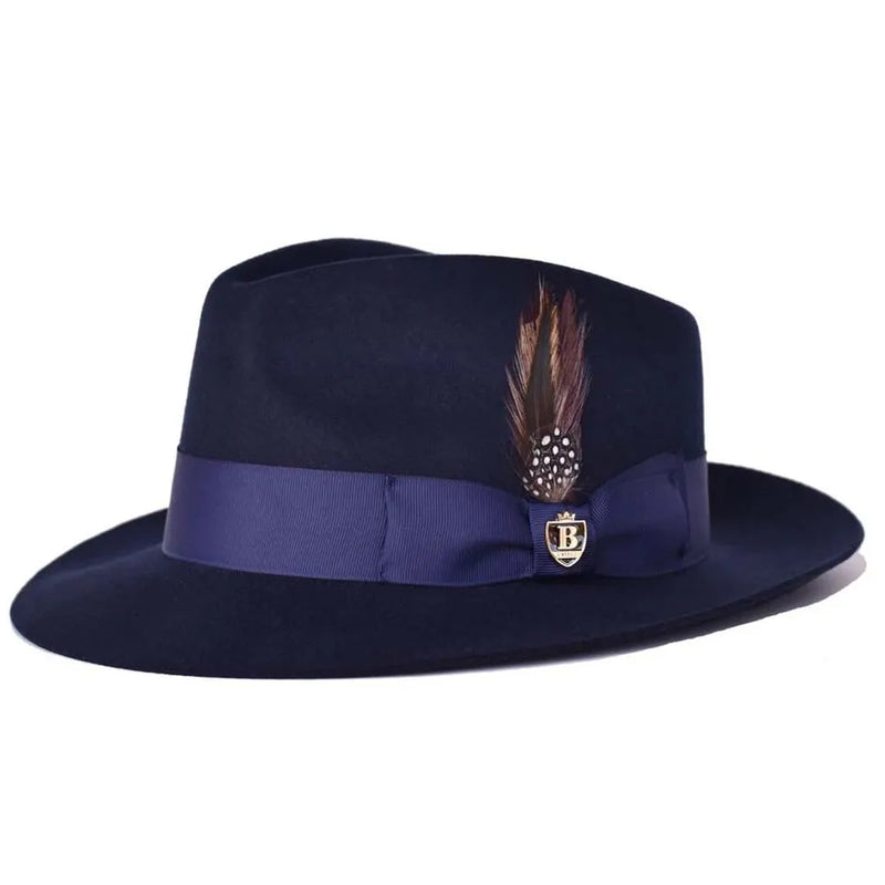 Wool Raw Edge Brim Fedora