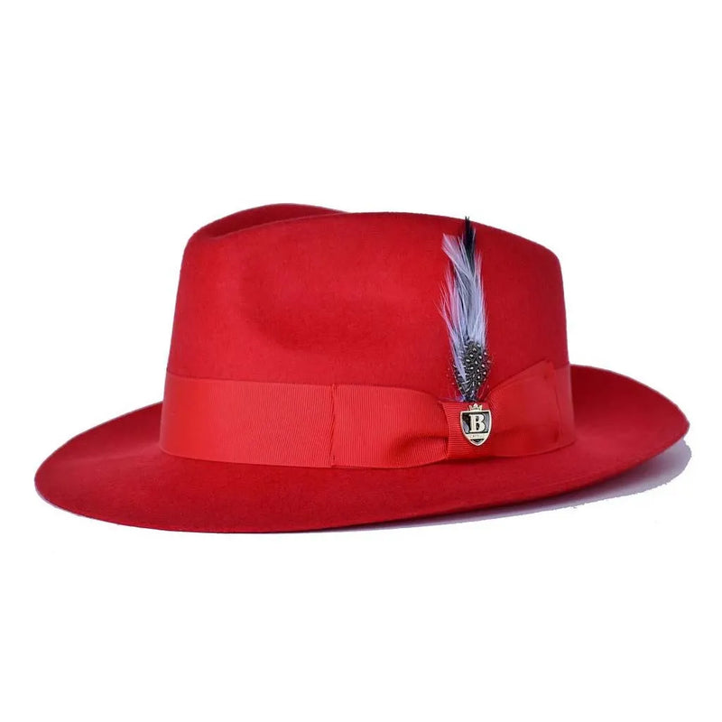 Wool Raw Edge Brim Fedora
