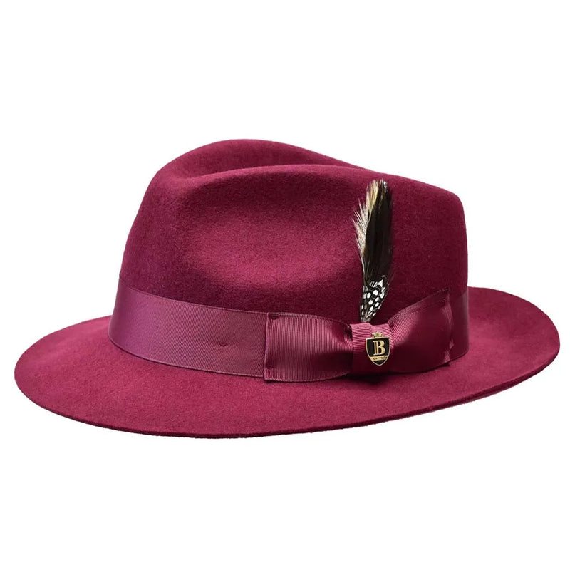 Wool Raw Edge Brim Fedora