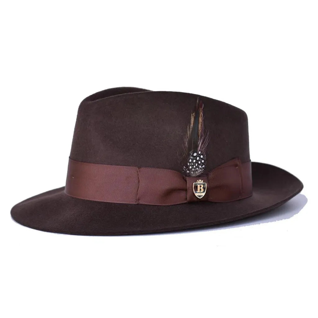 Wool Raw Edge Brim Fedora