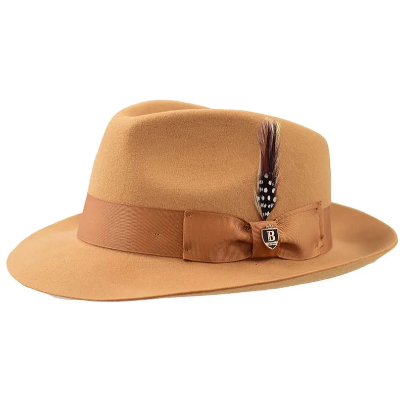 Wool Raw Edge Brim Fedora