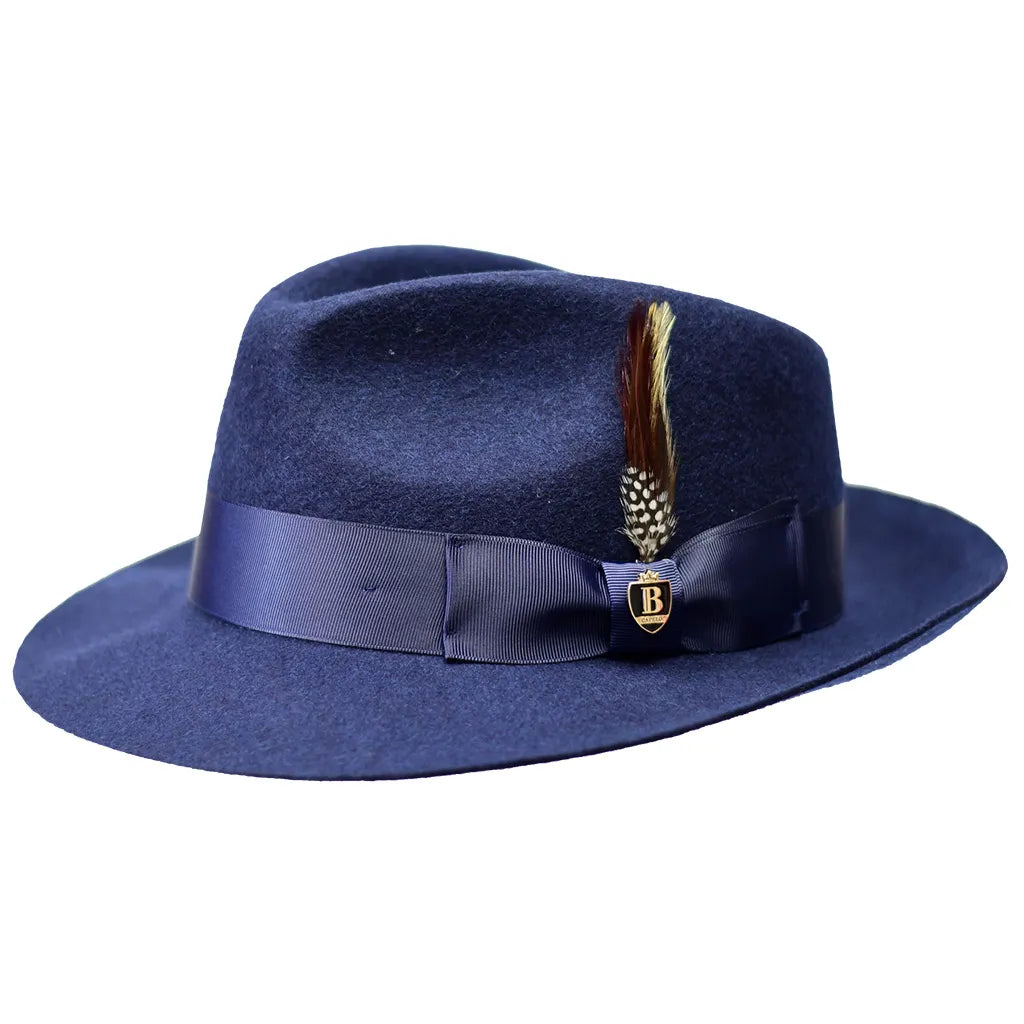 Wool Raw Edge Brim Fedora