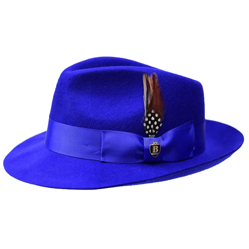 Wool Raw Edge Brim Fedora