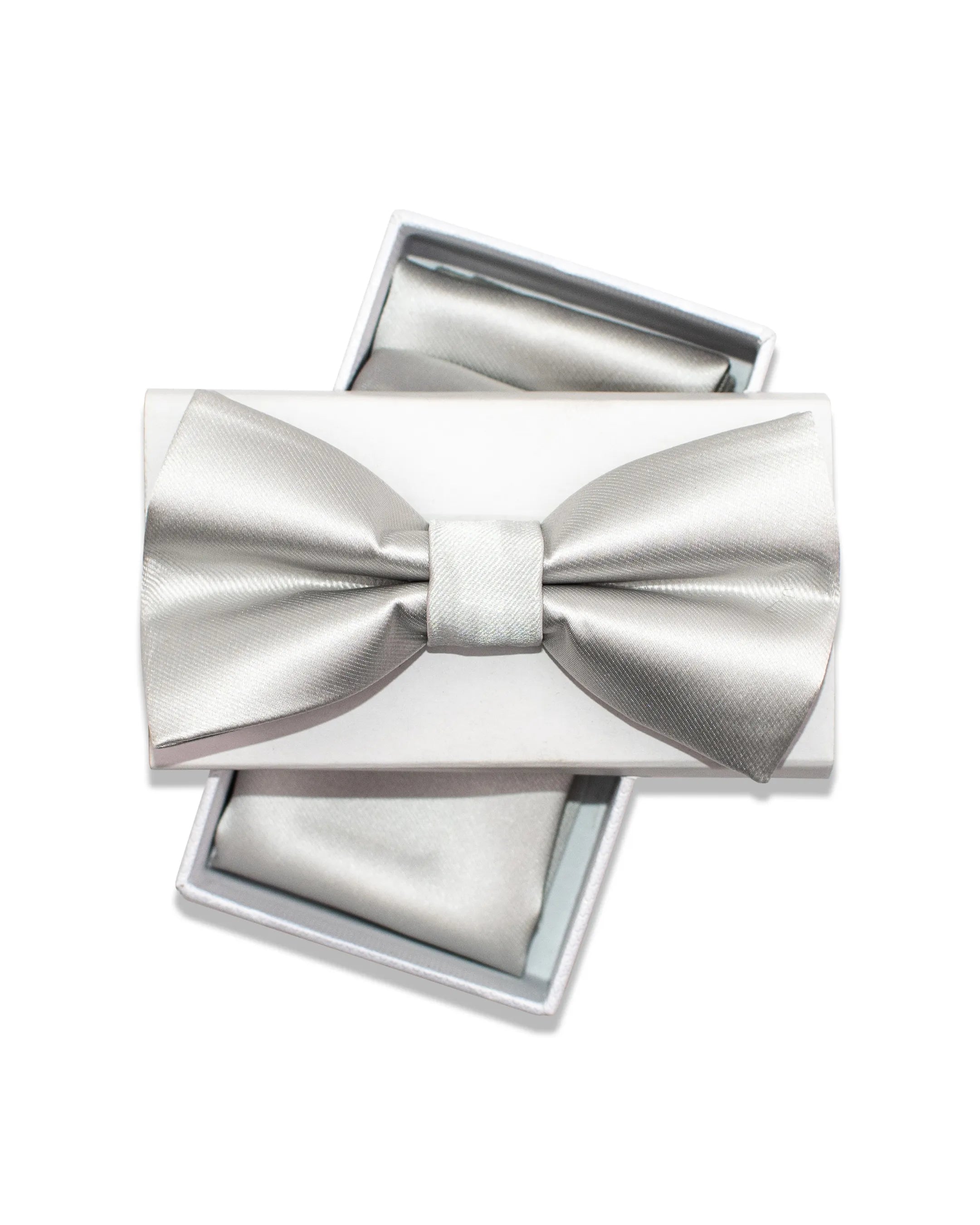 Kid's Solid Bow Tie & Hanky