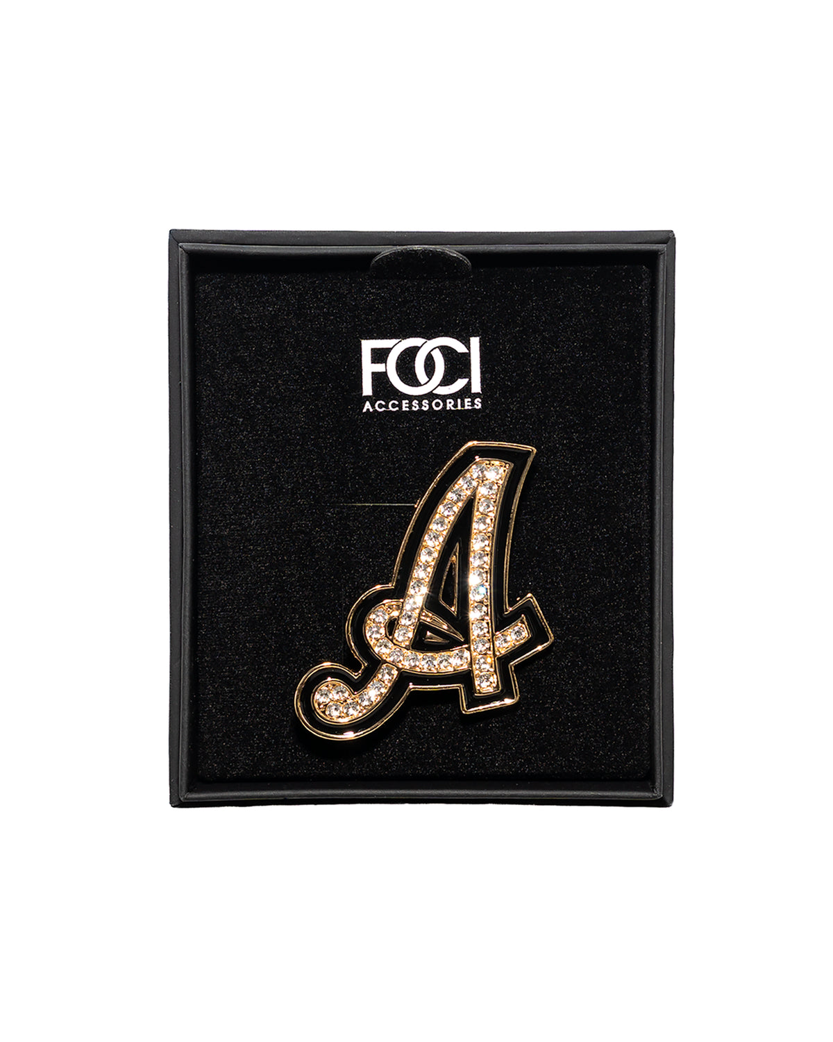 Gold Monogram Lapel Pin "A" | Dolce Vesta