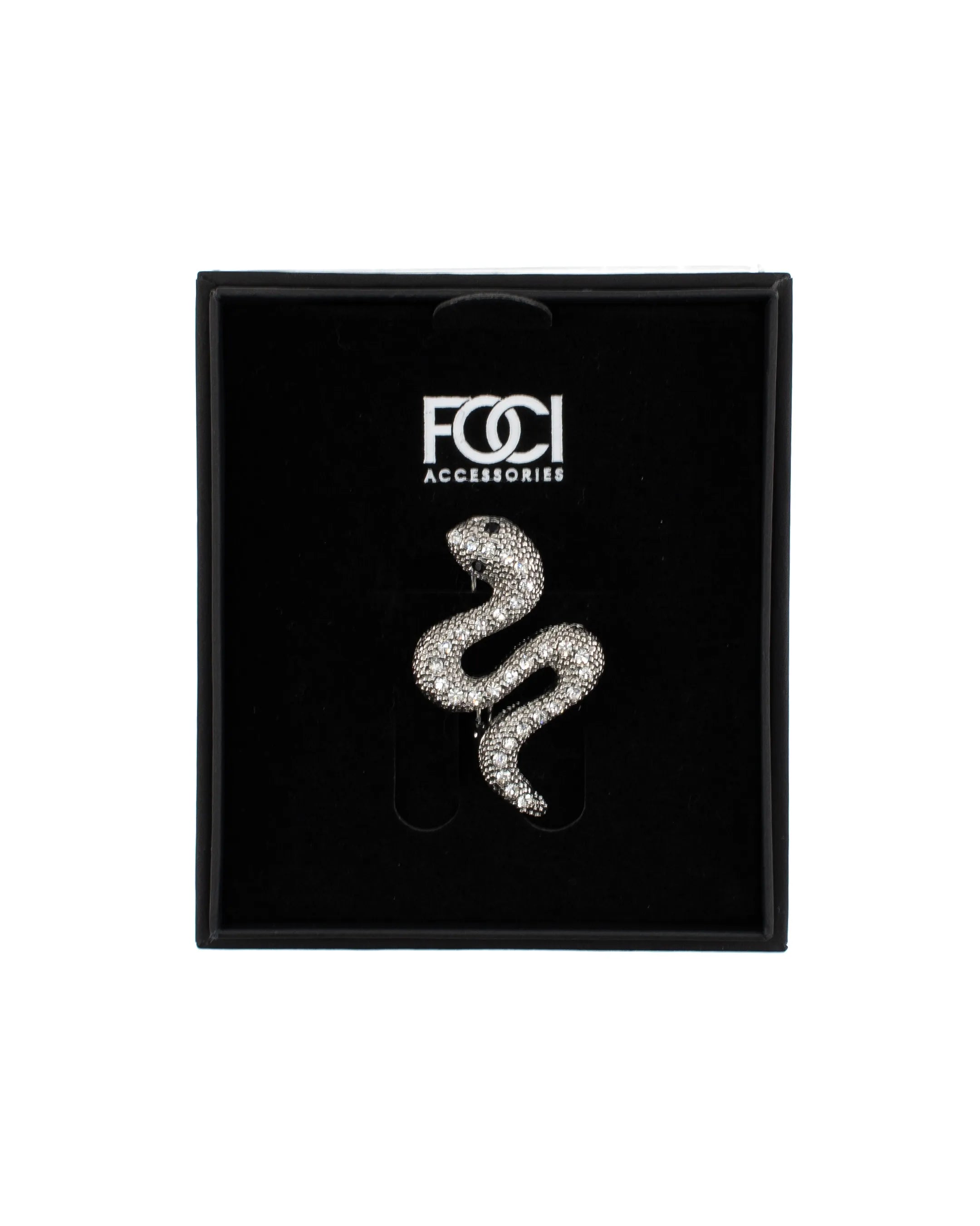 Crystal Diamondback Lapel Pin