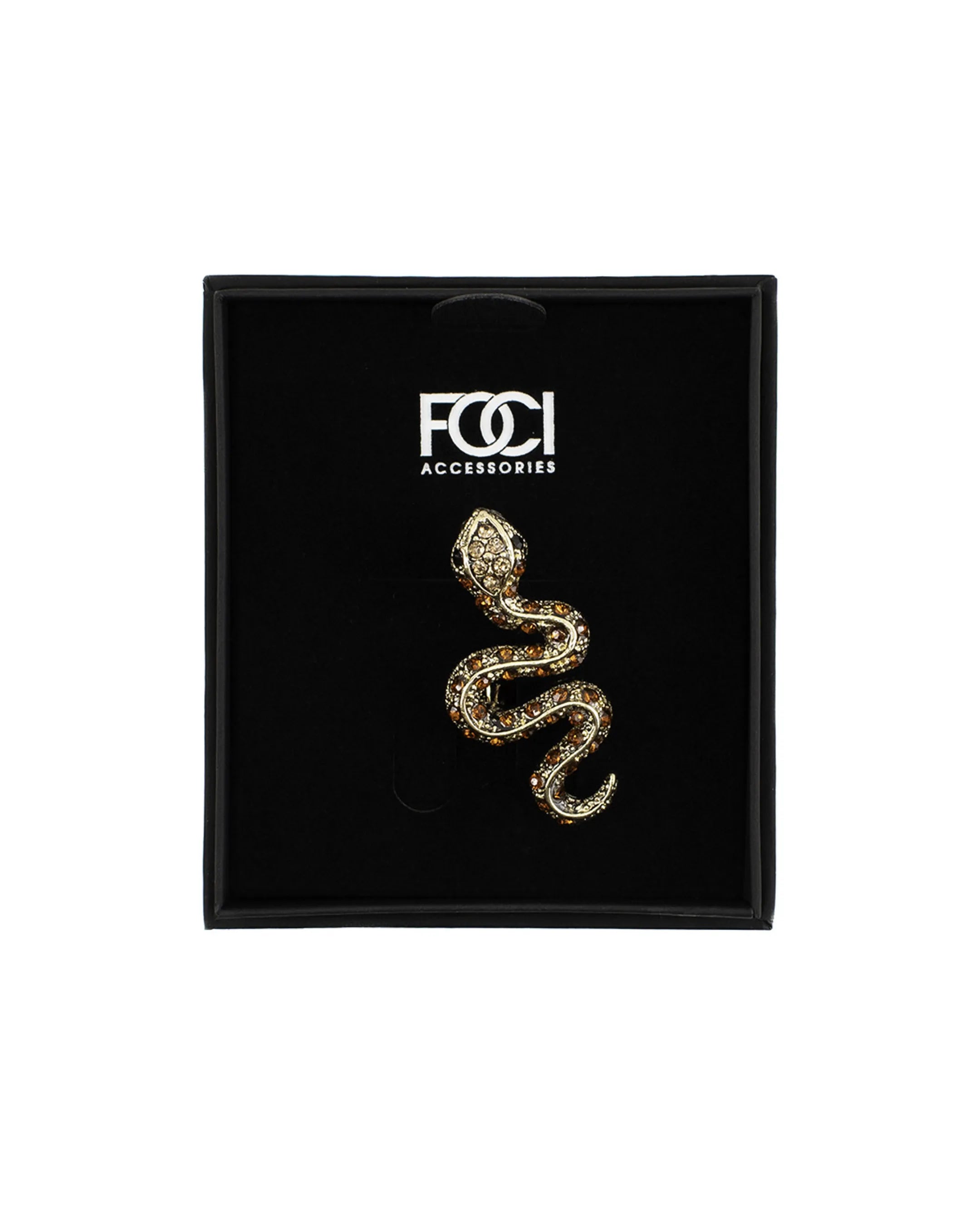 Crystal Snake Lapel Pin