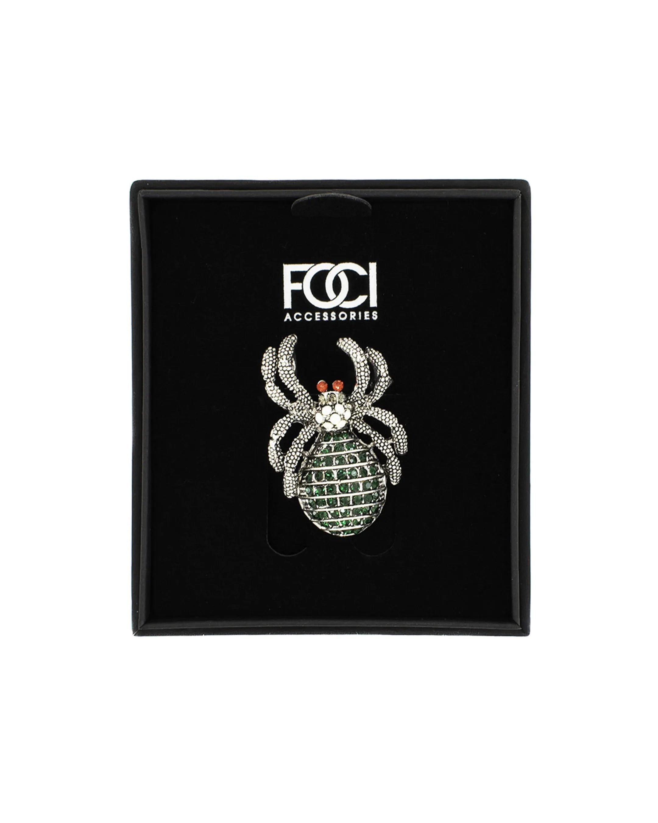 Jeweled Spider Lapel Pin
