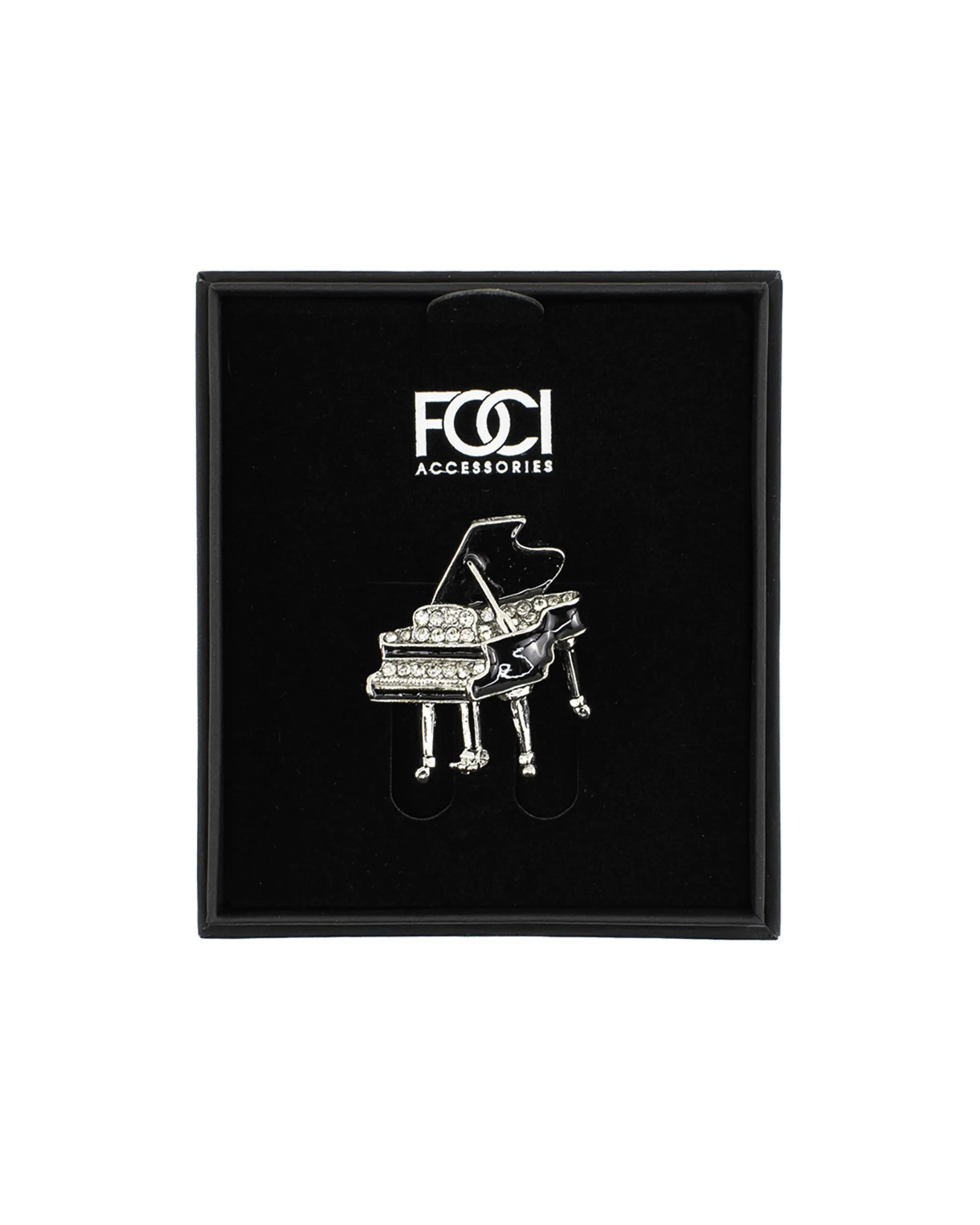 Enamel Grand Piano Lapel Pin