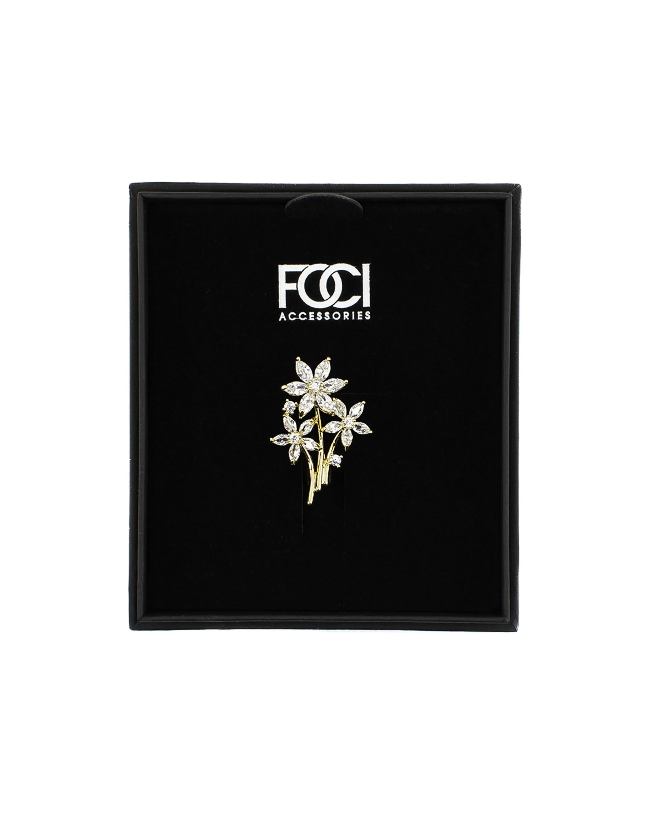 Crystal Primrose Lapel Pin