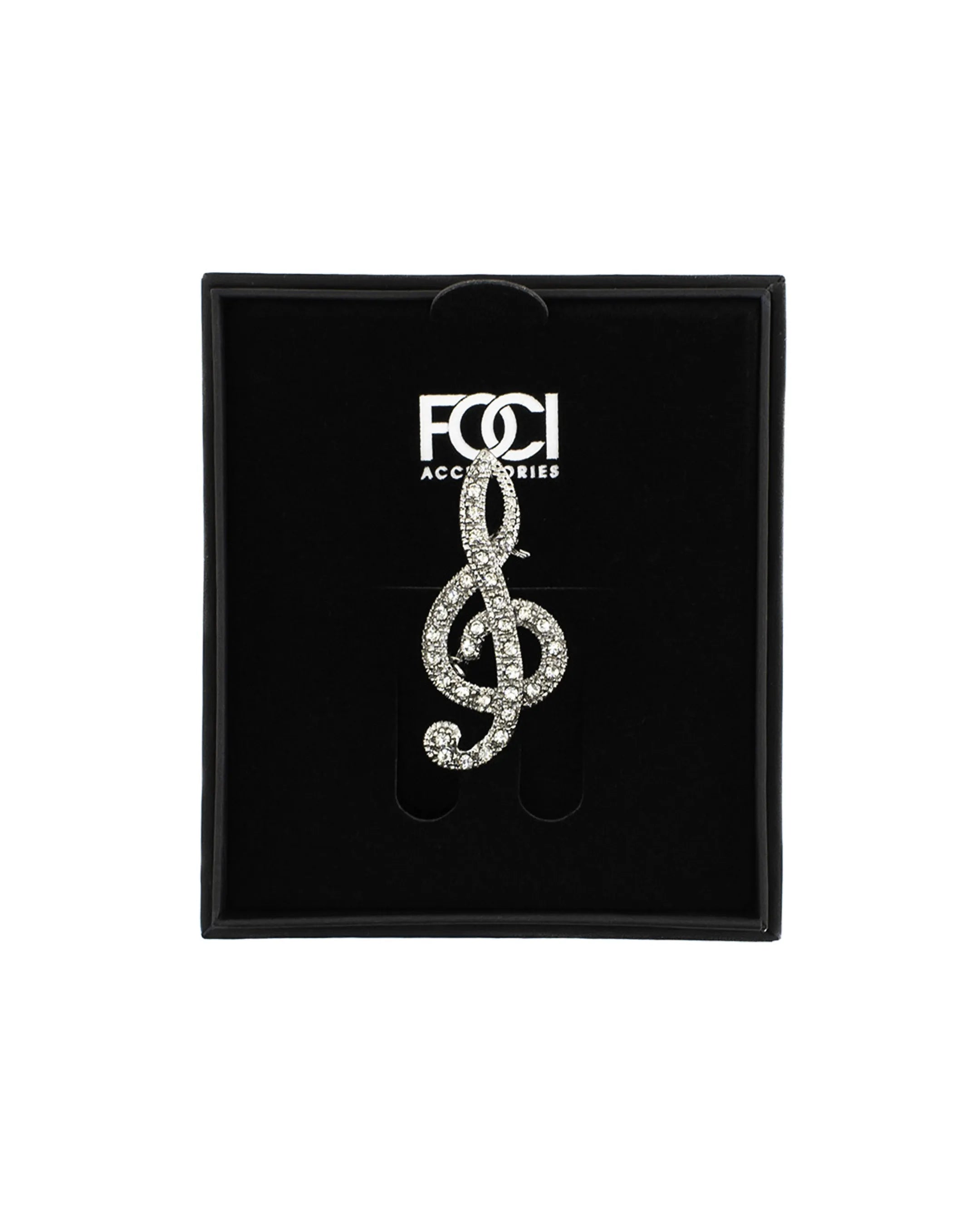 Stylized Treble Clef Lapel Pin