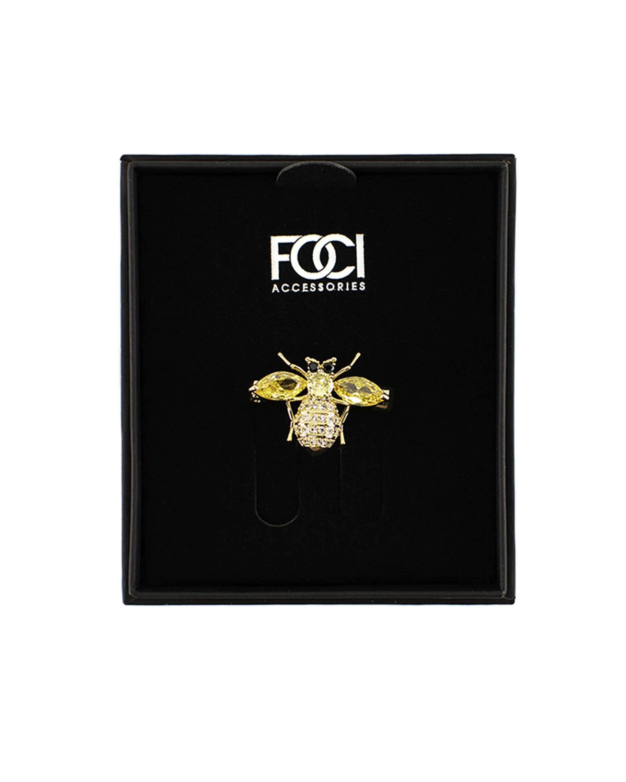 Crystal Bumblebee Lapel Pin