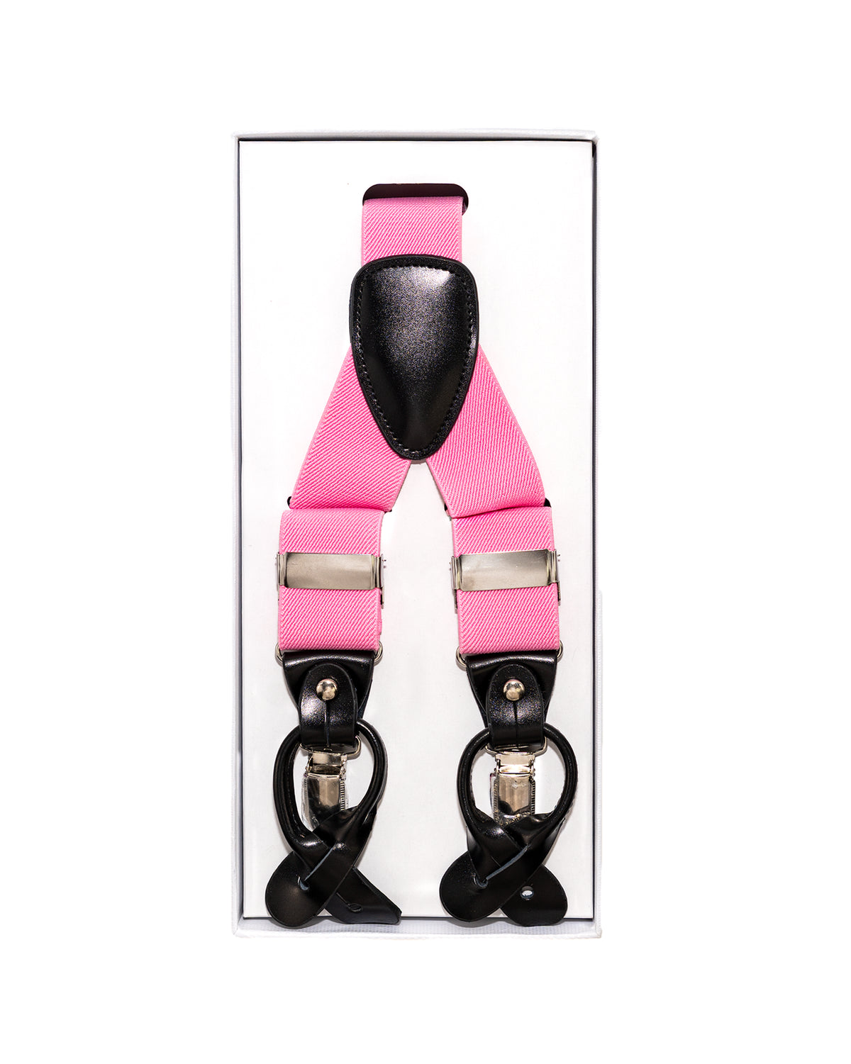 Pink FOCI Suspenders | Above in Package | Dolce Vesta