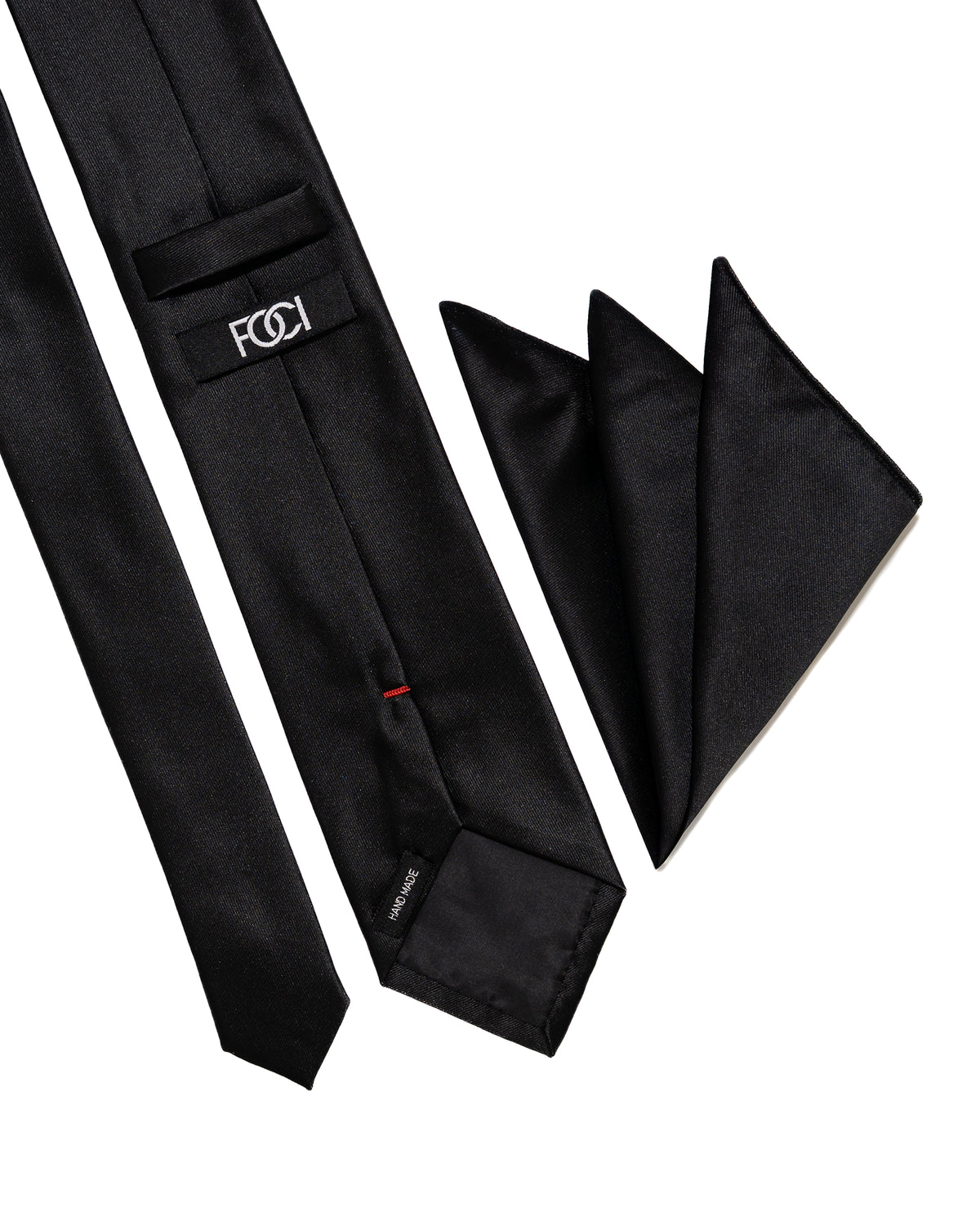 Wide Neckties with Pocket Square