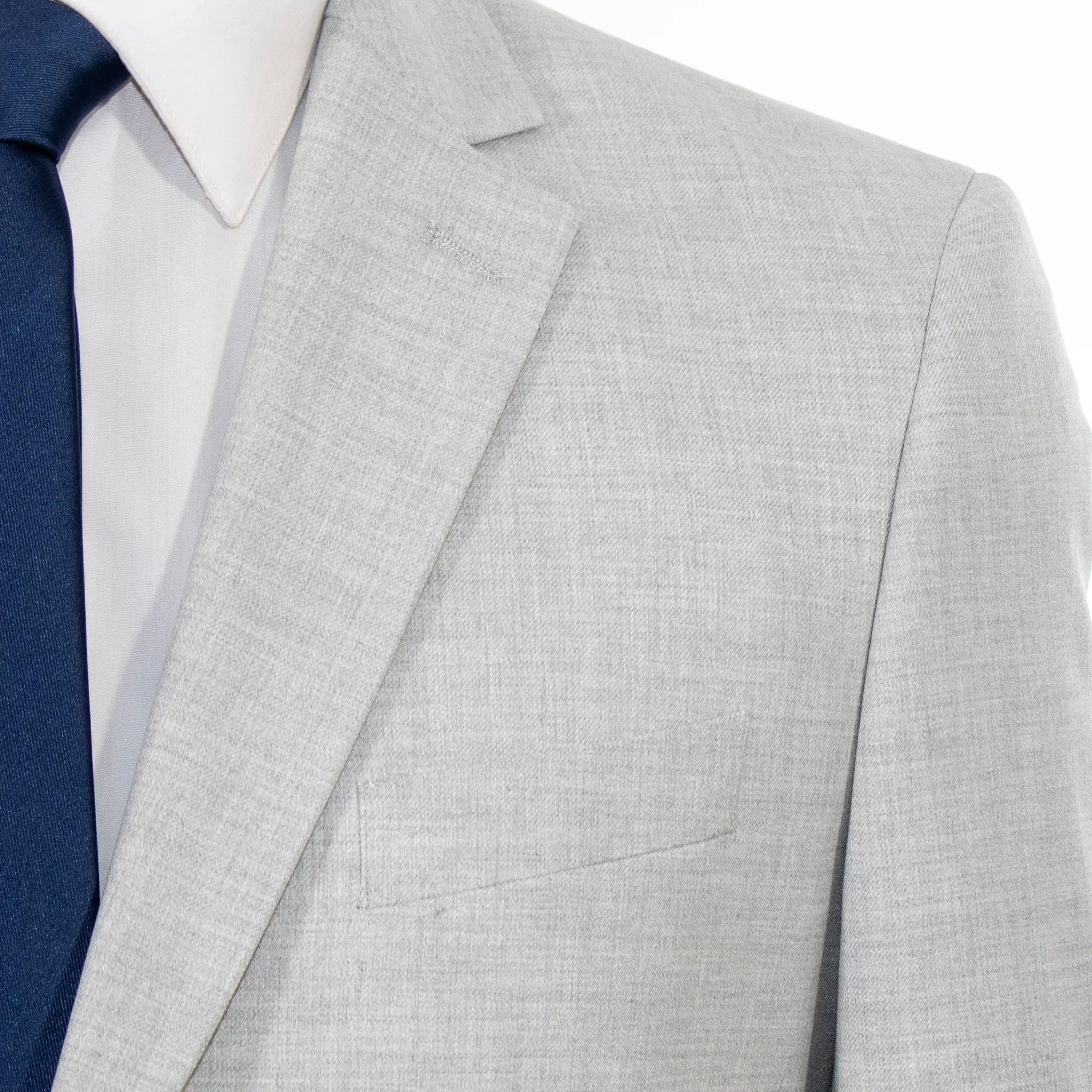 Sterling Gray Premium 2-Piece European Big & Tall Suit