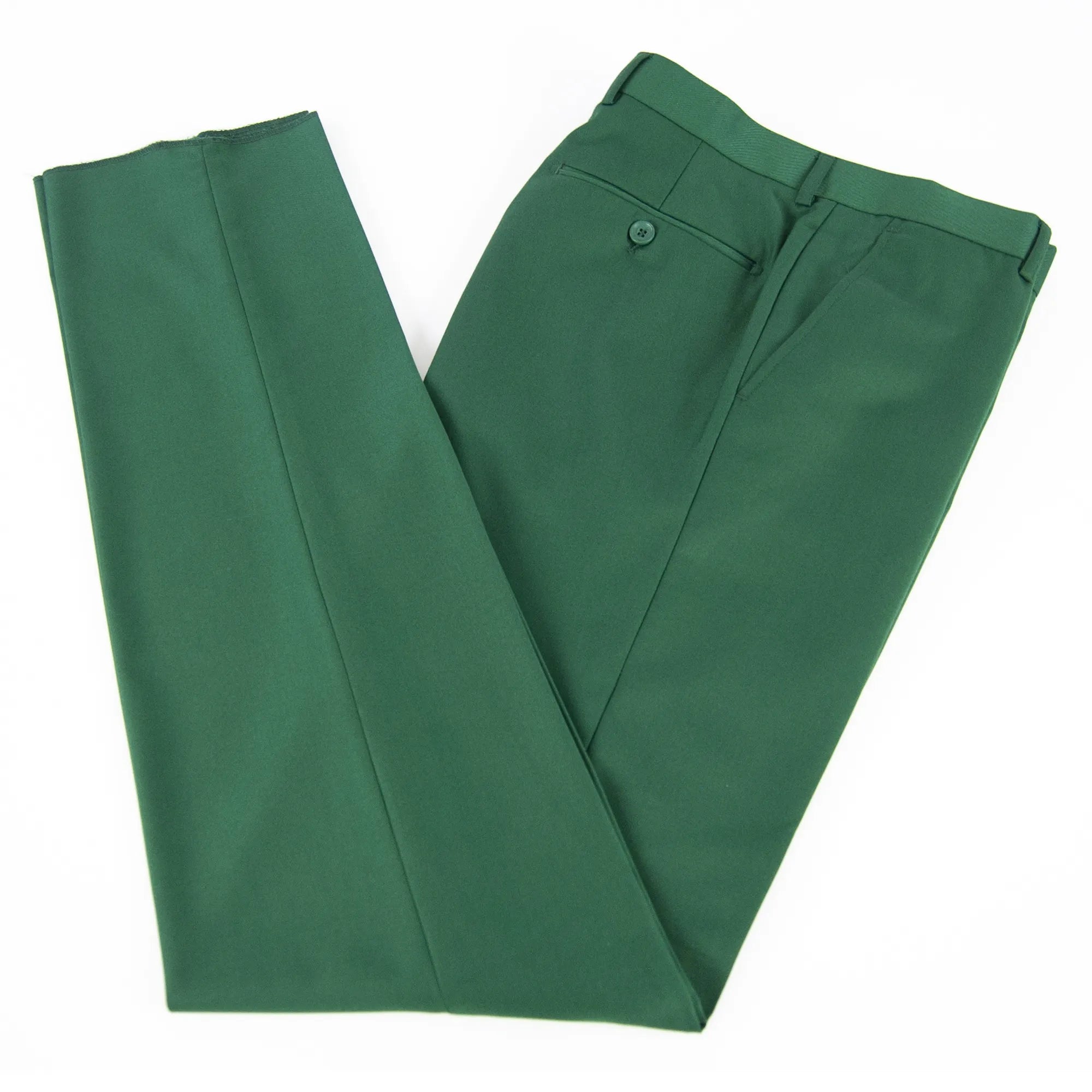 Green Sim-Fit Pants