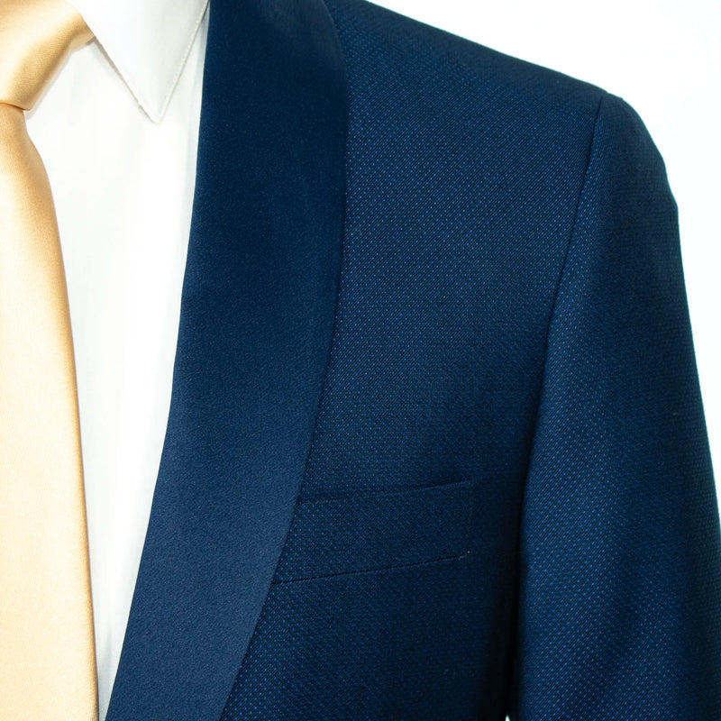 Ink Blue Birdseye Regular-Fit Tuxedo