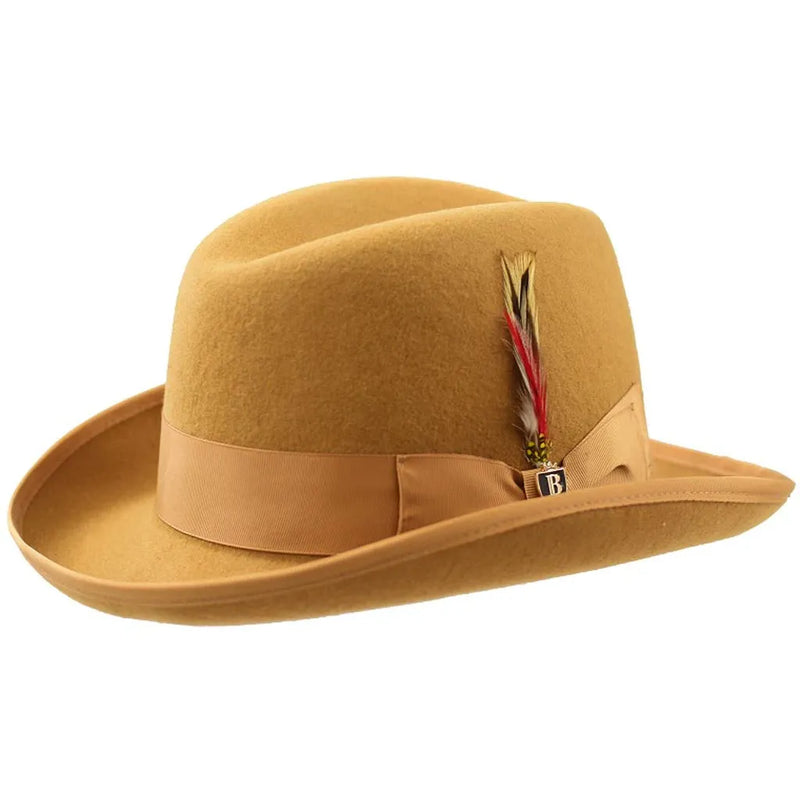 Wool Bound Brim Homburg