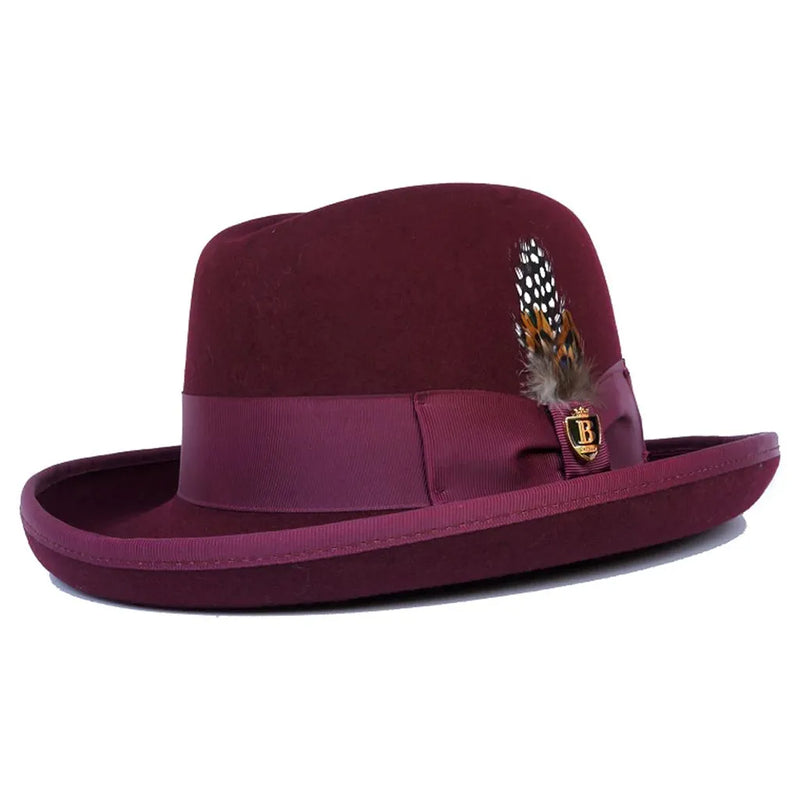 Wool Bound Brim Homburg