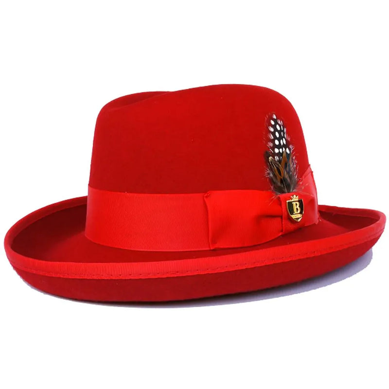 Wool Bound Brim Homburg