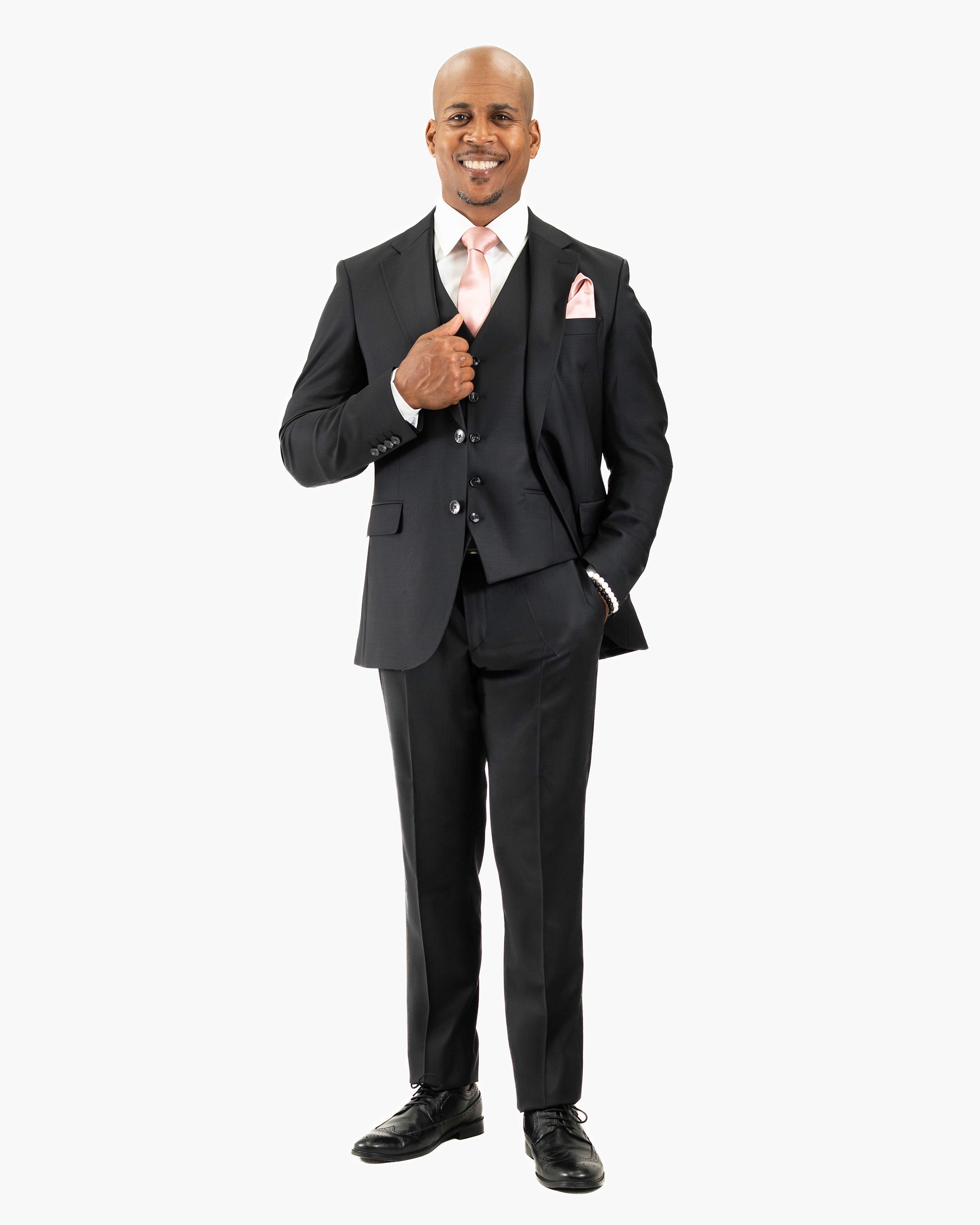 Gabriel | 3-Piece Tailored-Fit Wool Suit