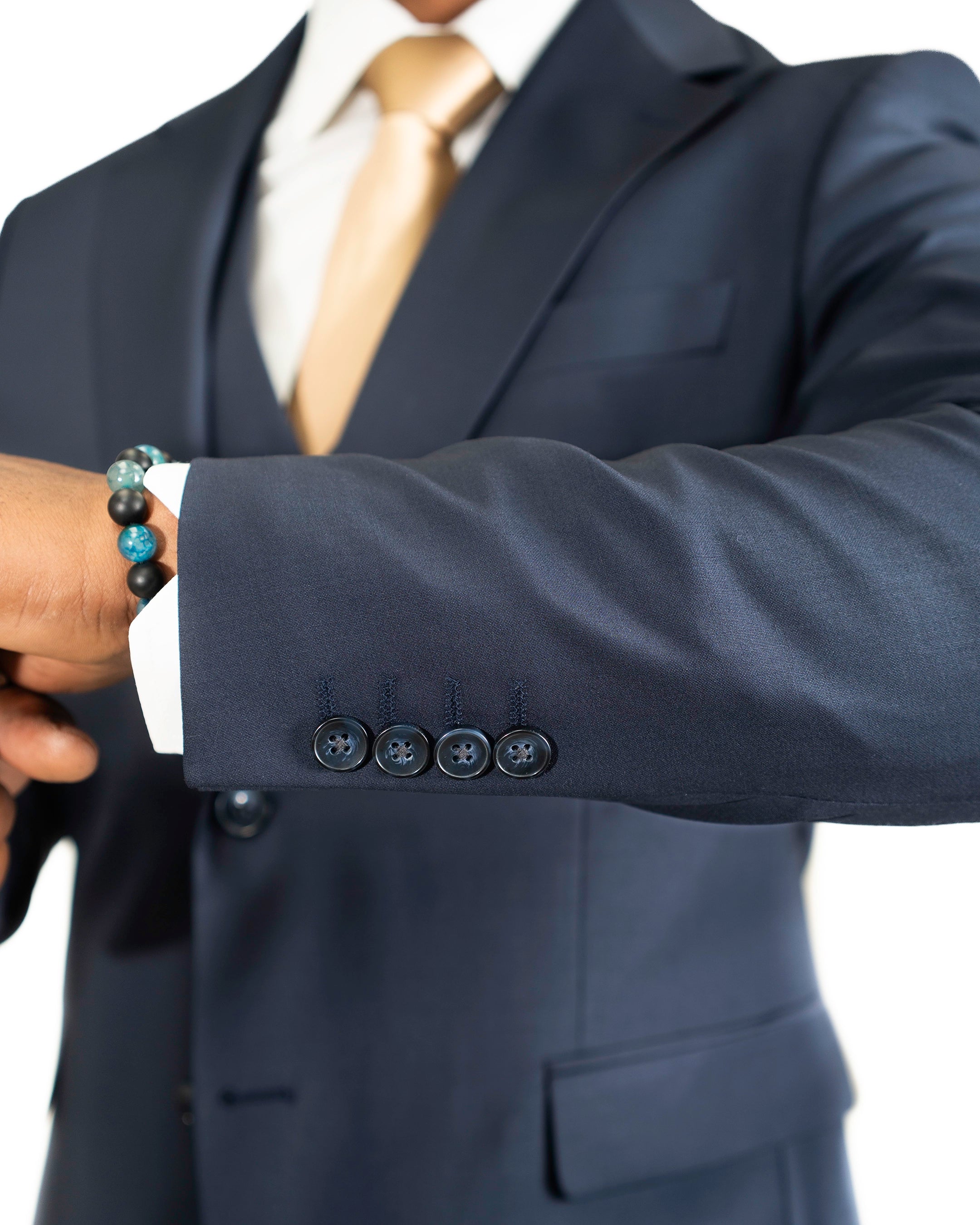Gabriel | 3-Piece Tailored-Fit Wool Suit