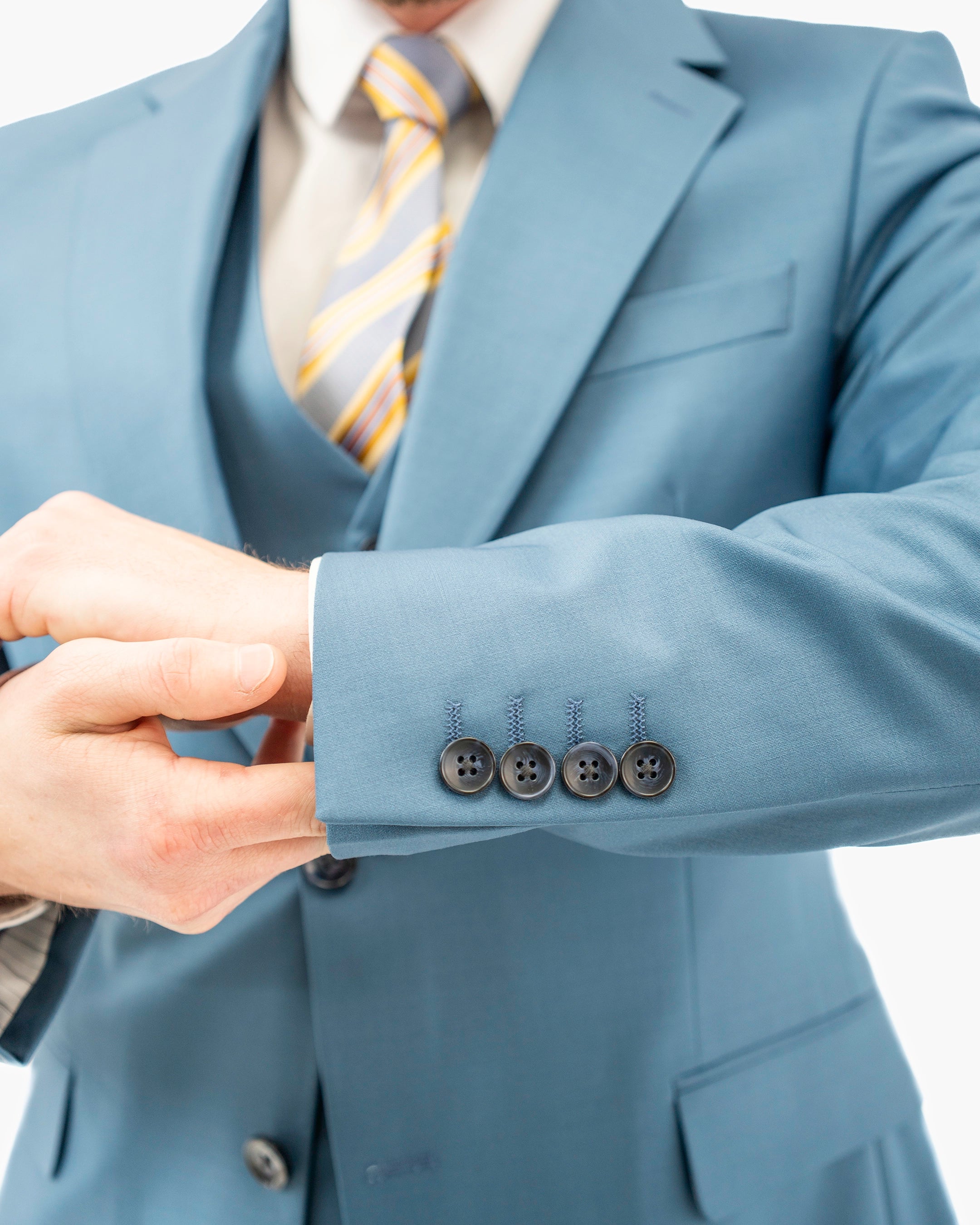 Gabriel | 3-Piece Tailored-Fit Wool Suit