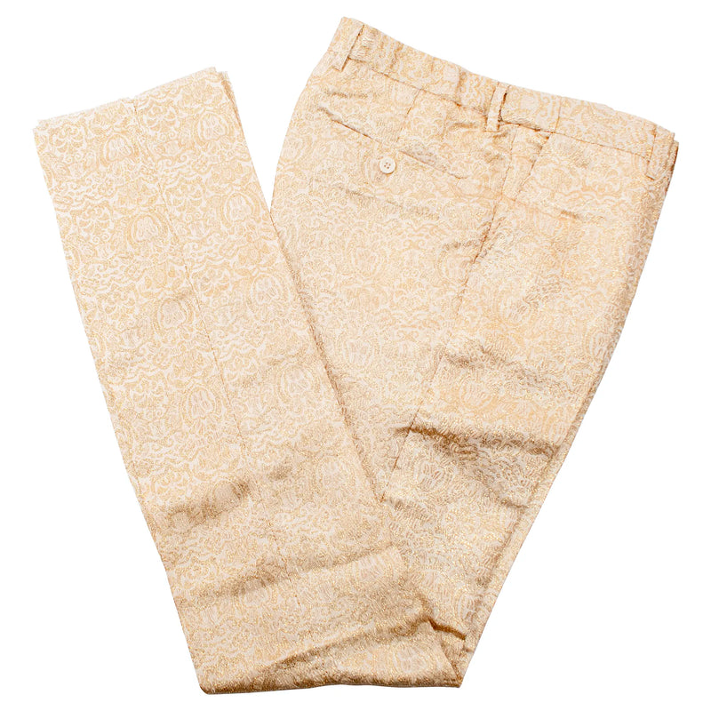 Men's Gold 3-Piece Tuxedo With Double Breasted Vest